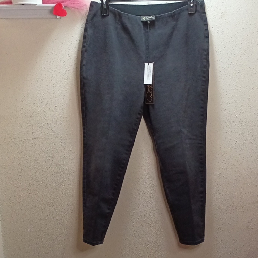 Diane Gilman Women's Black Denim Jeans Size PL